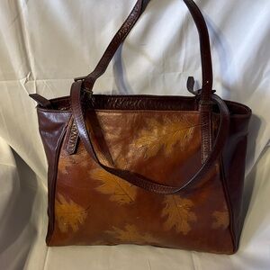 Claudia Firenze Brown Italian Leather Tote Bag